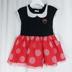 DISNEY Minnie Mouse Children's Toddler Dress Sz 18 Months New With‎ Tags